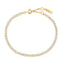 Gold Row Bezel Set Bracelet